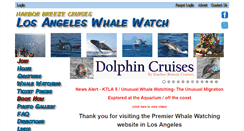 Desktop Screenshot of losangeleswhalewatch.com